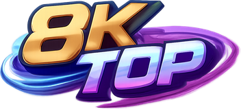 8k top brand logo